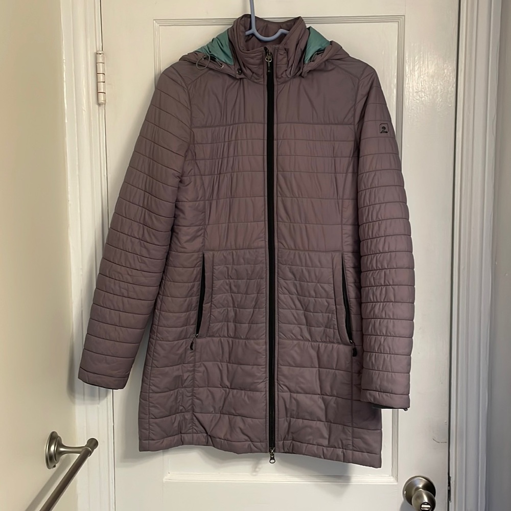 Long Gray EMS Primaloft Ultralight Winter Jacket